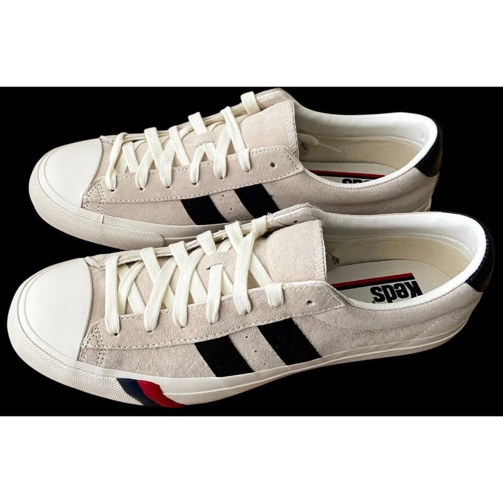 Size 7 - PRO-KEDS ROYAL PLUS Suede Lo CREAM Mens PH56803 Old School 1970's NEW